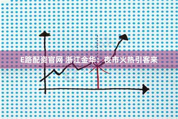 E路配资官网 浙江金华：夜市火热引客来
